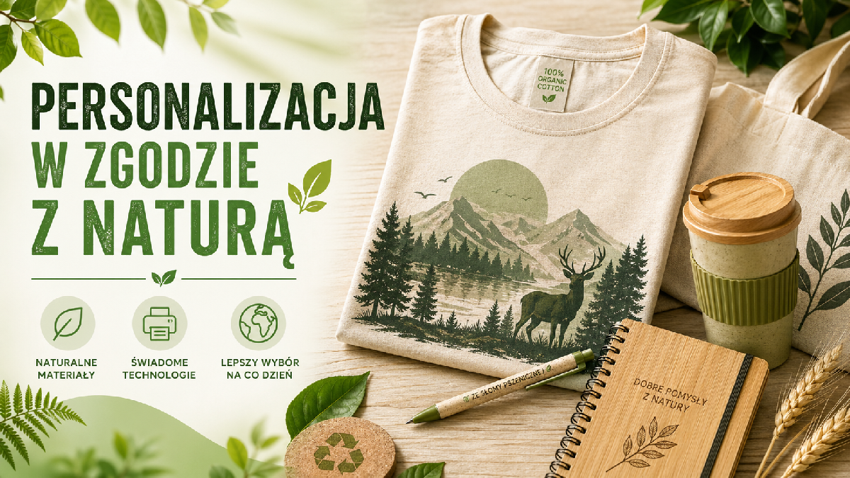 Czy personalizowana odzież i gadżety mogą iść w parze z naturą?
